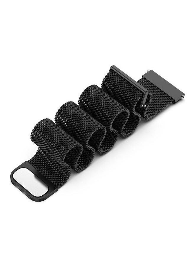 NIBEMINENT - Milanese Loop Replacement Strap Watchband For Huawei Watch 3 / Pro 22mm Black - Image 1