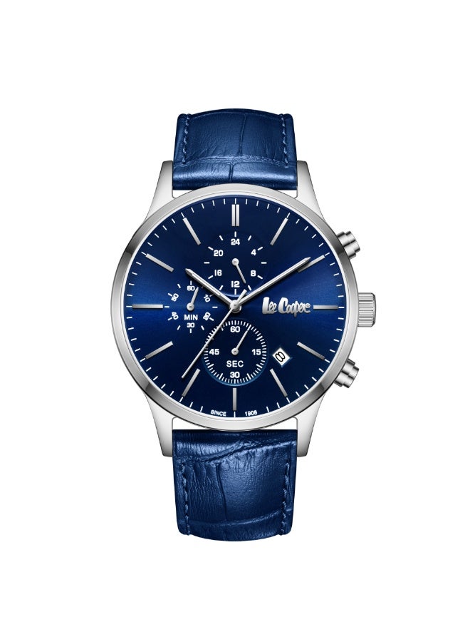 Lee Cooper ساعة متعددة الوظائف للرجال من الجلد LC08154.399 - 44 مم - Image 1