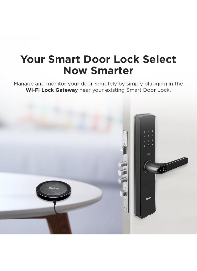 QUBO Smart Door Lock Select from Hero Group 6Way Unlocking Fingerprint Pincode RFID Access C