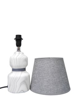 Premium Ceramic Table Lamp Stylish Home Décor with Elegant Illumination with Fabric Shade 36x20x15cm Grey - pzsku/Z9B39652378D23AD7E618Z/45/_/1712926020/3f33ffe1-9746-49d3-852a-e6a094ea4709