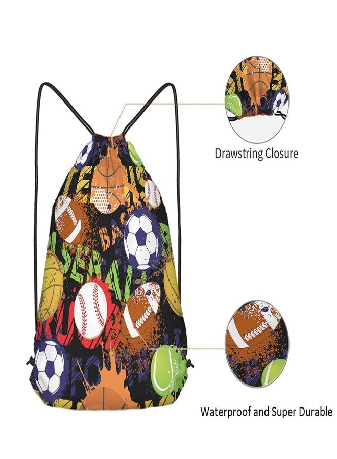 Beabes Bags Drawstring Backpacks for Men & Women - Baseball, Basketball, Volleyball, Gym & Yoga - Image 5