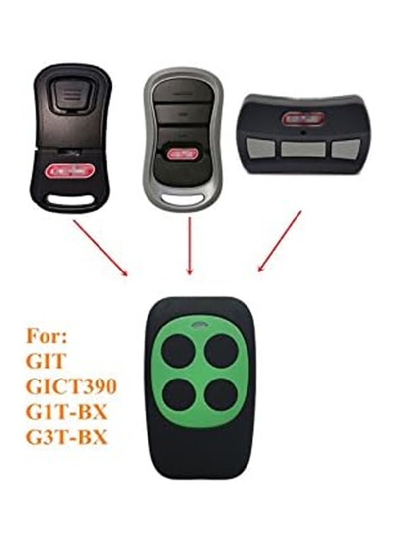 Generic - Universal Garage Door Remote Garage Remote Gate Opener Remote Universal Gate Remote Control Homelink Remote Programmable Learning Garage Door Remote Multi Frequency 280MHZ-868MHZ (Green) - Image 1