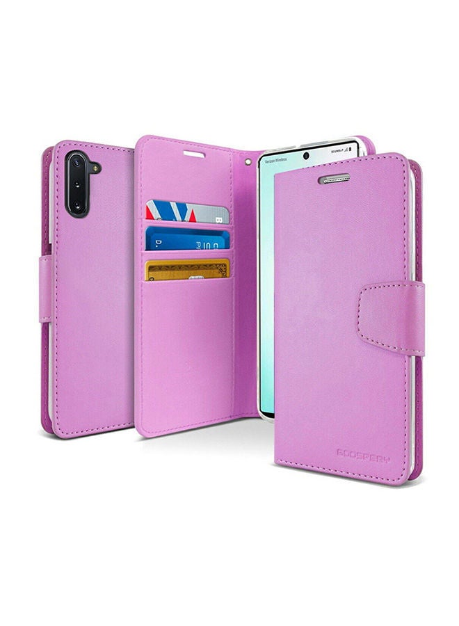 NIBEMINENT Leather Protective Case Cover For Samsung Galaxy Note 10 Purple - Image 1