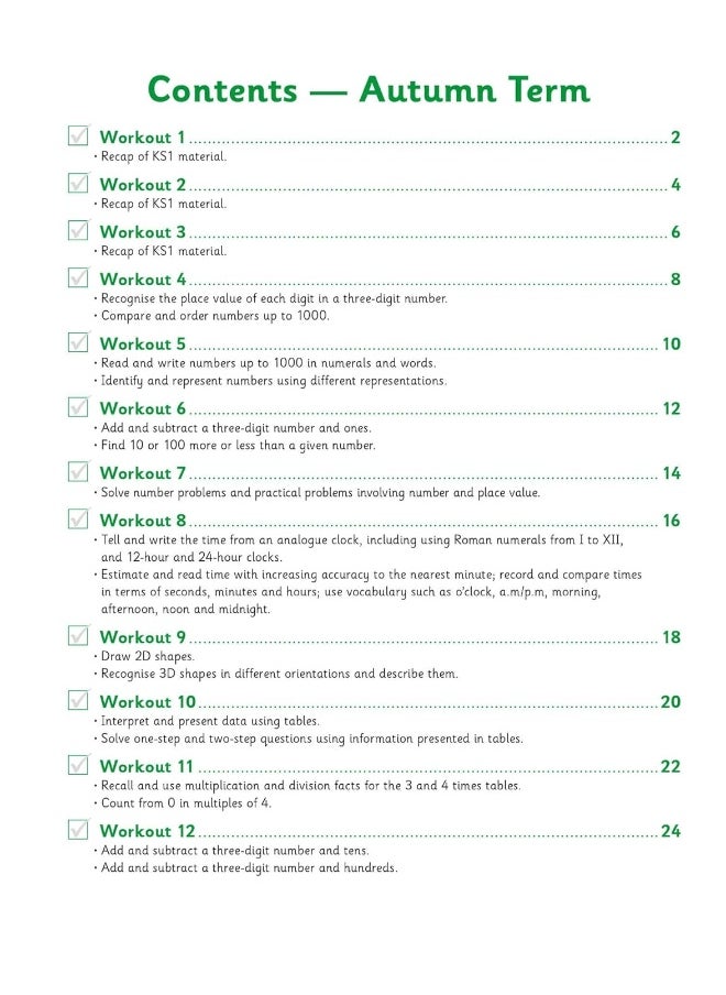 KS2 Maths 10-Minute Weekly Workouts - Year 3  - Image 3