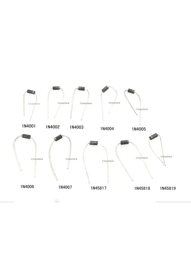 Ltvystore 100PCS 10Value (1N4001~1N5819) Diode Assorted Kit Set with Clear Box - Image 3