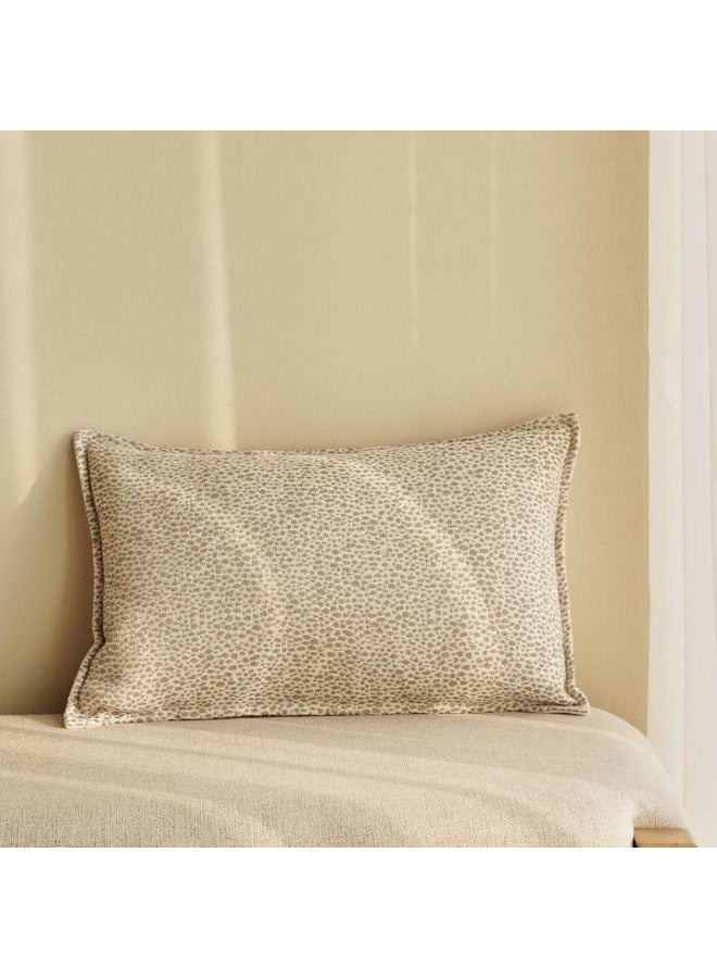 Pan Home وسادة محشوة بالريش 30X50 سم - رمادي - Image 1