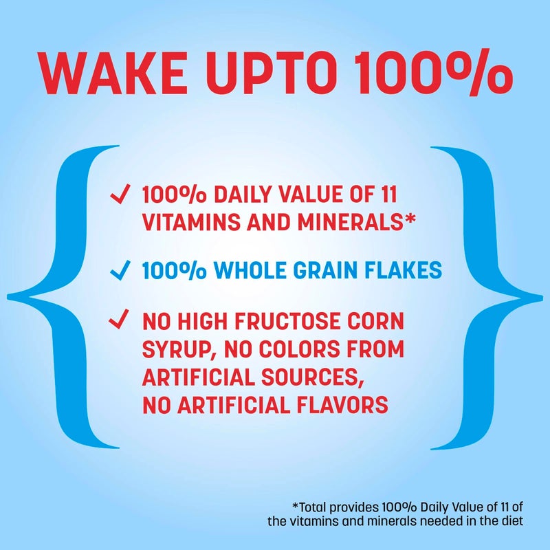 Total Breakfast Cereal, 100% Daily Value of 11 Vitamins and Minerals, Whole Grain Cereal, 16 oz - Image 5