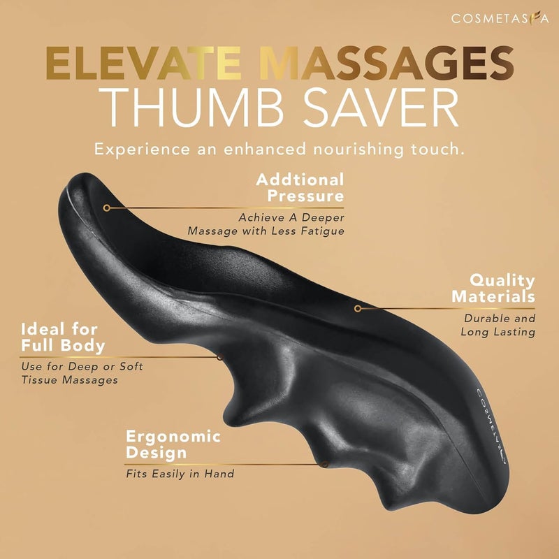 Cosmetasa Sore Muscle Massage Oil with Deep Tissue Massager  Thumb Saver and Oil Soothes Muscle and Joint with Arnica Extract Peppermint Chamomile and Lavender Oil 88 Fl Oz - Image 5