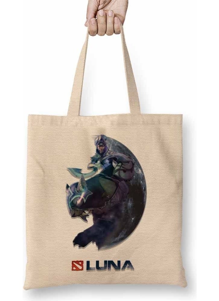 Baskı Dükkanı Print Shop Luna Dota 2 Tote Bag Long Handle 