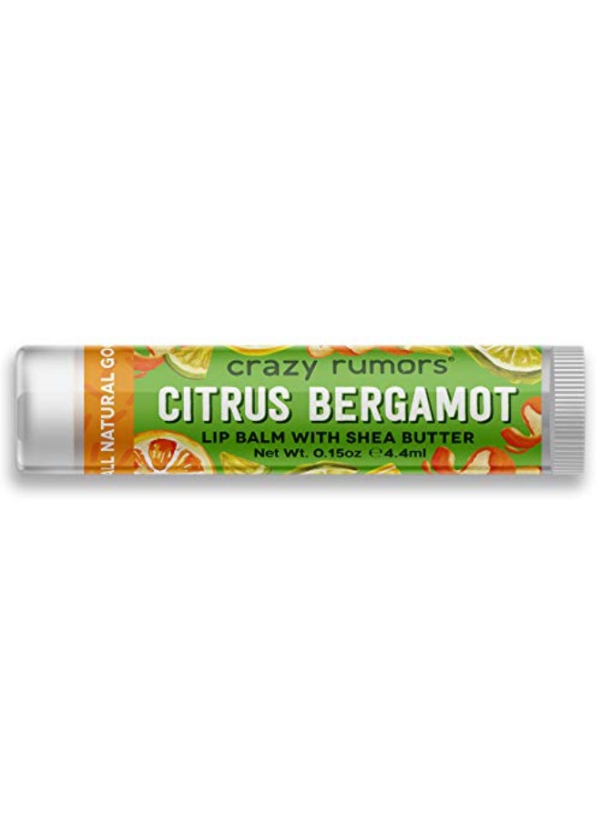 Crazy Rumors Citrus Bergamot Lip Balm 100 Natural Vegan PlantBased Made in USA 1Pack - Image 1