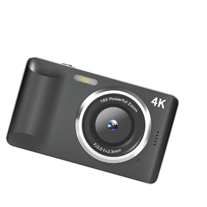 4K Digital Camera 64MP Photography 18x Digital Zoom - High Definition Image Quality Vlogging Camera with Flash for Everyday Content Creation - Image 5