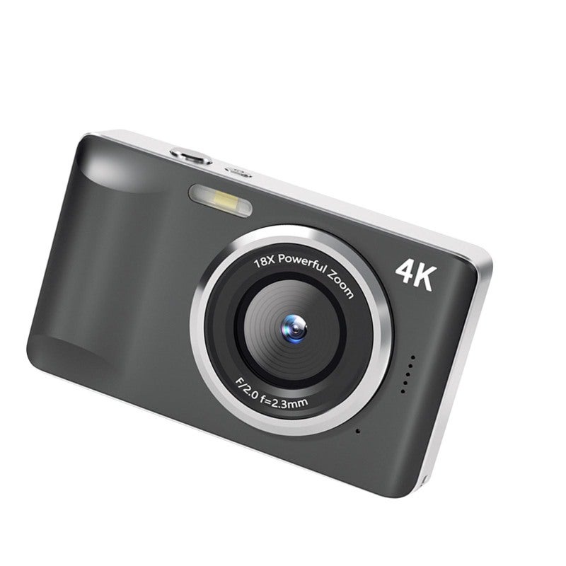 4K Digital Camera 64MP Photography 18x Digital Zoom - High Definition Image Quality Vlogging Camera with Flash for Everyday Content Creation - Image 3