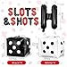 WANGDEFA 19 Pieces Casino Themed Party Balloons Supplies Slots Shots Banner Red Black and White Dice Balloon for Las Vegas Bachelorette Party Poker Events Favors Night Decorations Casino Combination - Image 4
