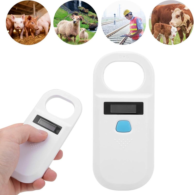 comfrt Pet Microchip Reader Scanner, USB Rechargeable RFID Animal Tag Reader 134.2Khz, Portable Animal ID Reader, EMID Animal Chip Scanner, for Animal tracking(White) - Image 5