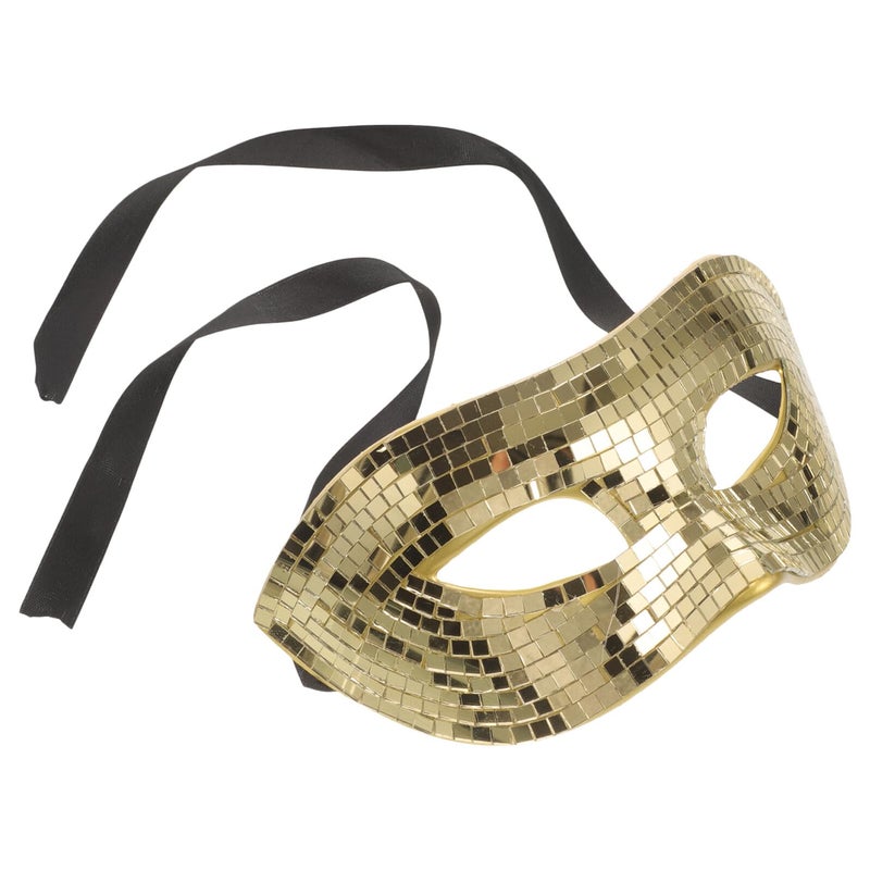 Gold Sequin Masquerade Mask For Women Half Face Glitter Party Costume Halloween Carnival Cosplay - Image 2