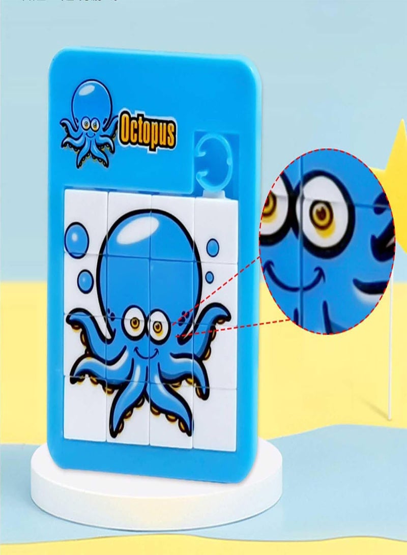 GGOOT Sliding Puzzle, Pocket-Sized 16 Klotski Puzzle For Brainstorm, Slide Puzzle Brain Teaser Funny IQ Game Number Learning Educational Toys For Kids - Image 2