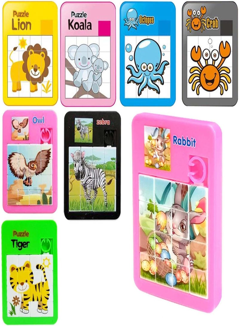 GGOOT Sliding Puzzle, Pocket-Sized 16 Klotski Puzzle For Brainstorm, Slide Puzzle Brain Teaser Funny IQ Game Number Learning Educational Toys For Kids - Image 5