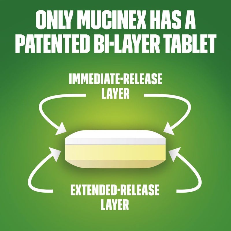 MUCINEX موسينكس DM 12 ساعة أقصى قوة طارد للبلغم وأقراص مثبط للسعال 42 حبة - Image 5