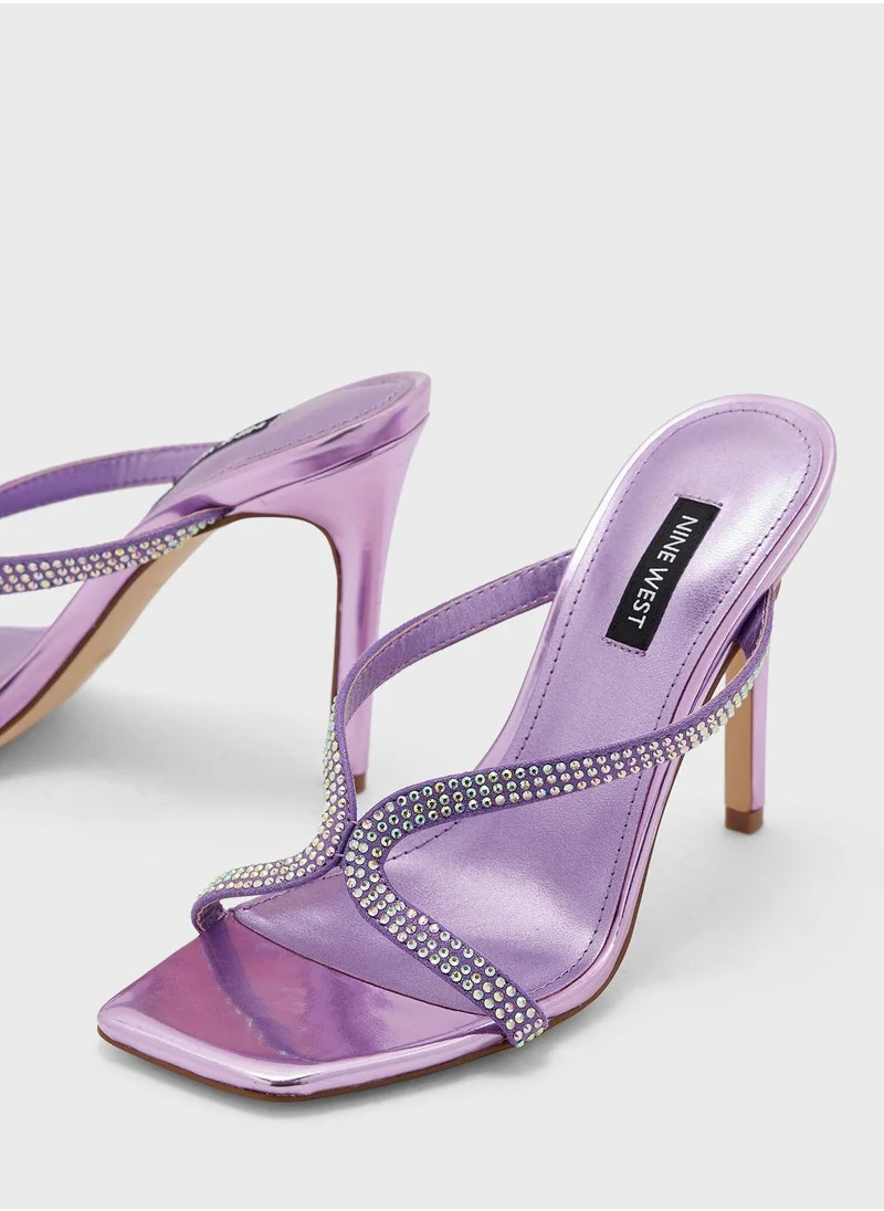 NINE WEST Corner Strap High Heel Sandals