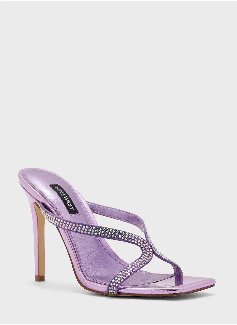 NINE WEST Corner Strap High Heel Sandals