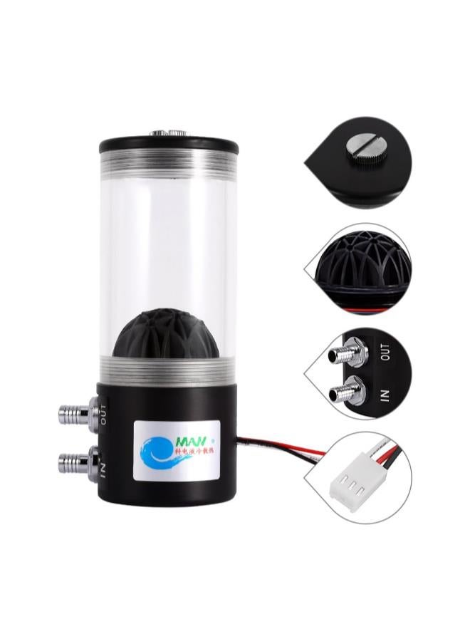 G 1/4inch Cooling Heat Exchanger Water Pump Tank CO2 DC12V 10W CPU 500L/H Mute Quiet Working 50000 Hours Life - Image 2