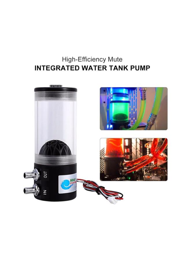 G 1/4inch Cooling Heat Exchanger Water Pump Tank CO2 DC12V 10W CPU 500L/H Mute Quiet Working 50000 Hours Life - Image 5