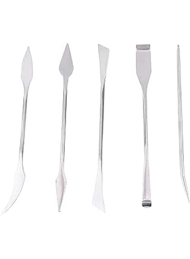 5PCS Stainless Steel Double Ended Wax Carvers Clay Sculpting Tools Set - Image 1