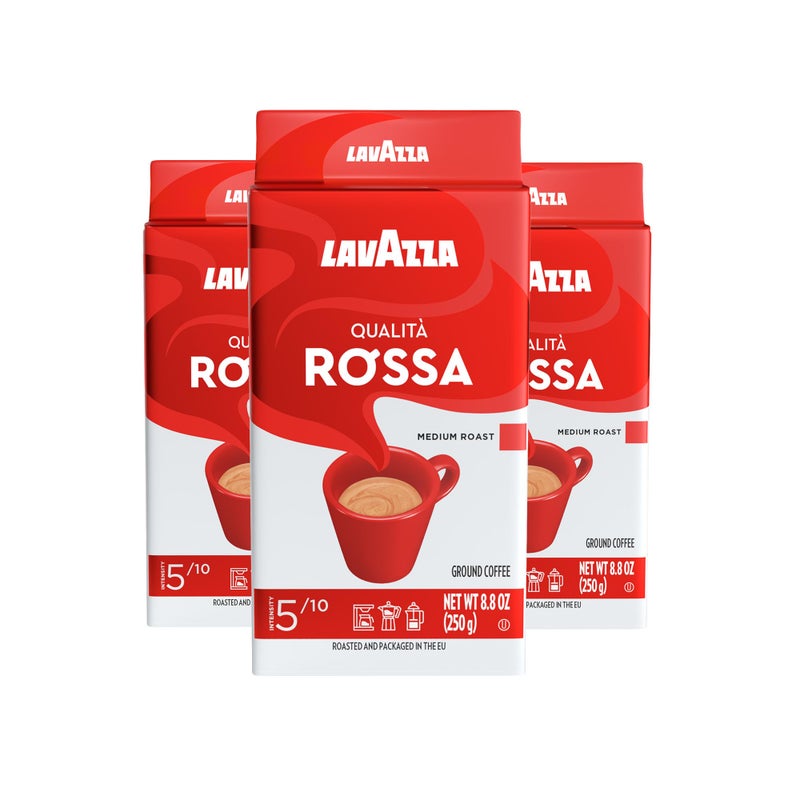 Lavazza Qualita Rossa 88 oz Brick Ground Pack of 3 - Image 3