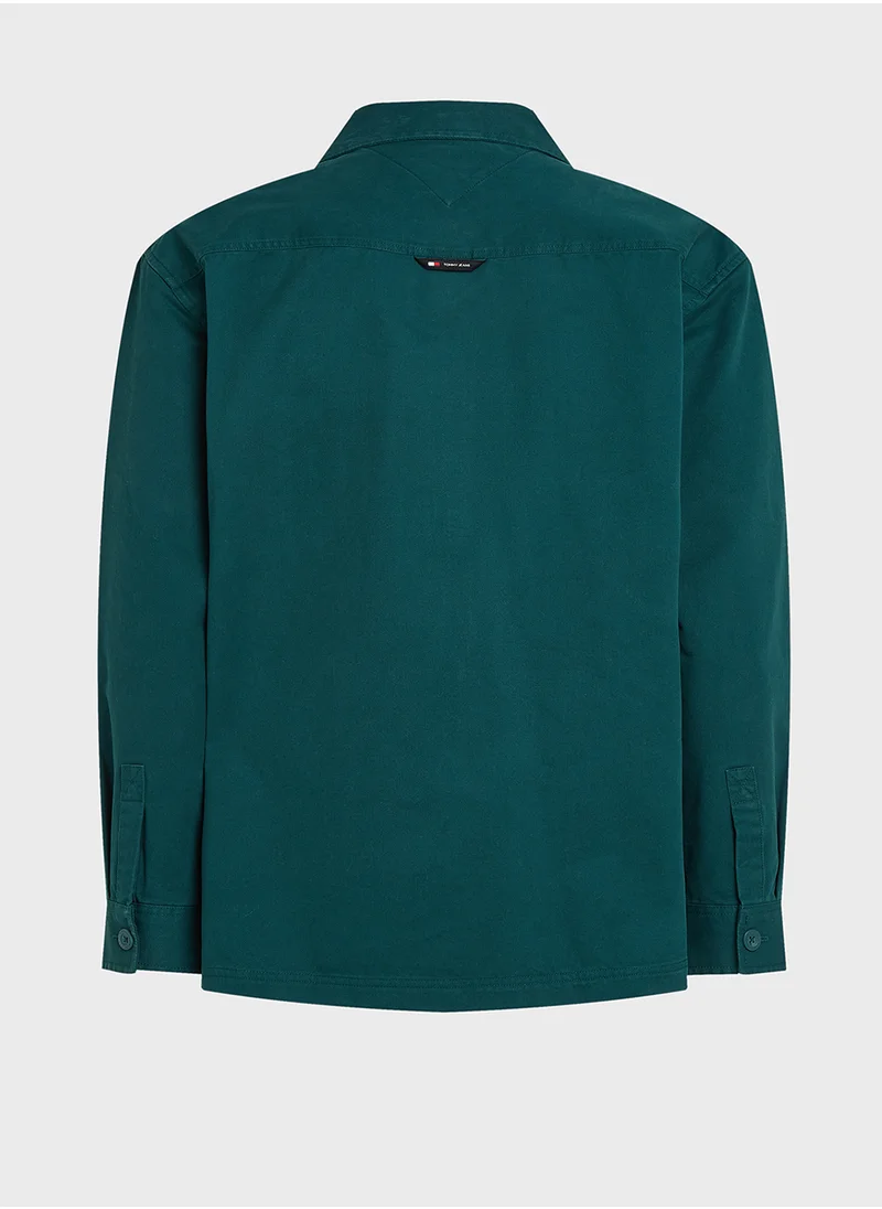 تومي جينز Logo Print Regular Fit Shirt