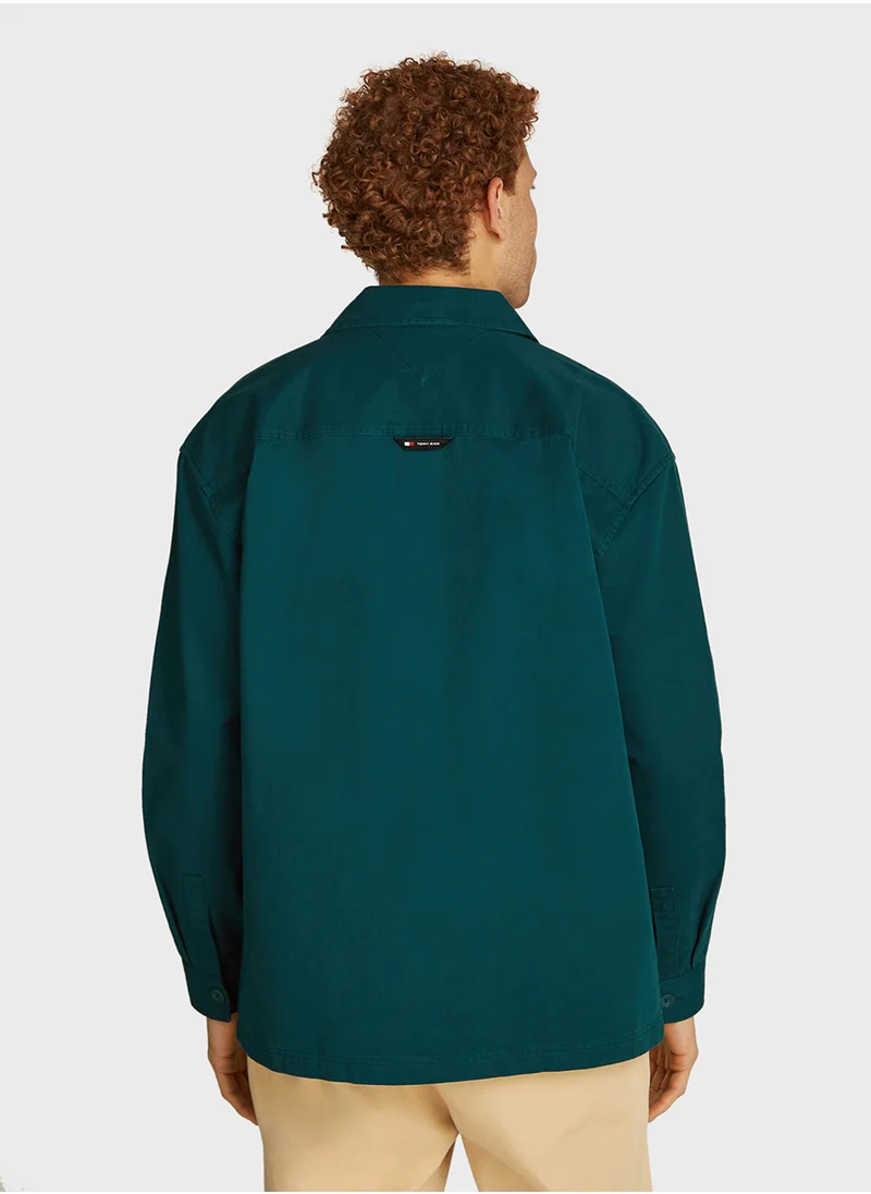 تومي جينز Logo Print Regular Fit Shirt