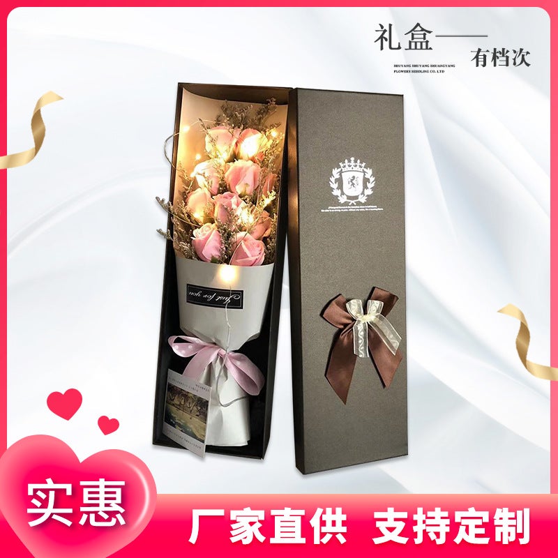 Soap Flower Gift Box Factory Valentine'S Day Gift Birthday Gift Rose Girlfriend Wife Carnation Mom - Image 2