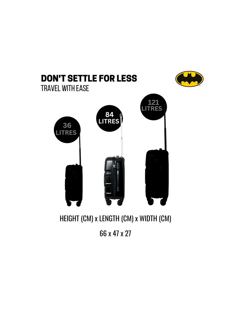 وارنر بروس وارنر بروذرز باتمان حقيبة سفر بعجلات 61 سم - أسود - Image 2
