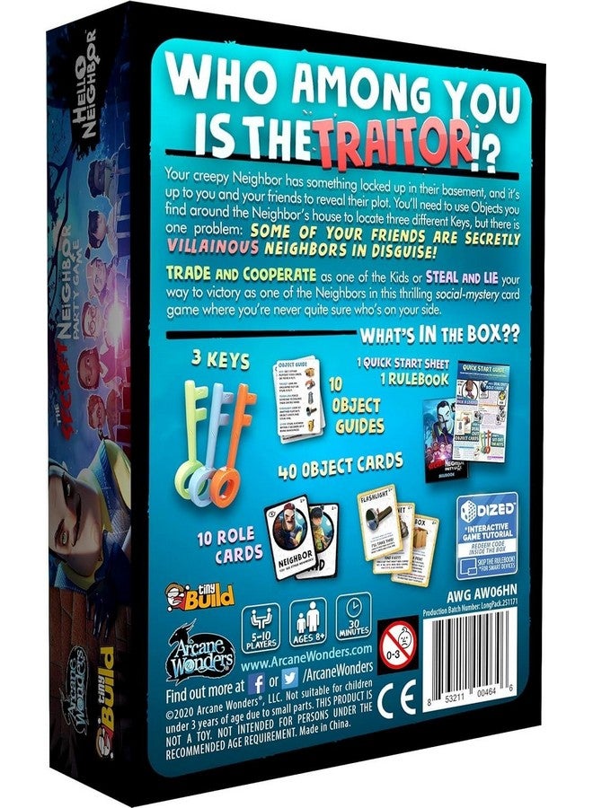 Arcane Wonders Hello Neighbor The Secret Neighbor Party Game , Blue - Image 3