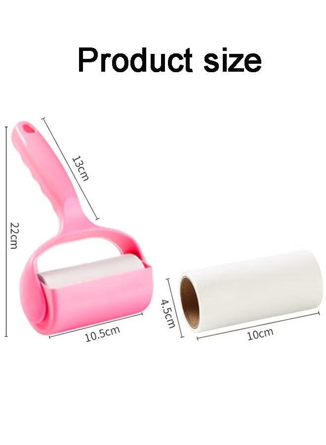 Lint Roller, Super Sticky Pet Hair Remover Kit with 21 Refills, Adhesive Lint Brush for Clothes,Carpet, Car Seats, Dust,Dogs, Cats Assorted 11.5x20cm  - Image 2
