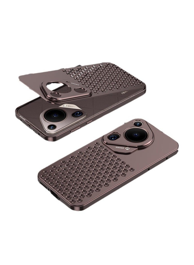 عام مناسب لحافظة هاتف هواوي Pura 70/70Pro/70ProPlus/70Ultra المصنوعة من الفوسفاط المقاوم للصدأ مع مقشر الشاشة العصيري للتبريد. - Image 1