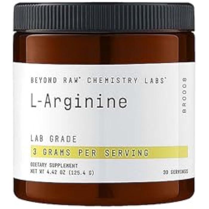 BEYOND RAW Chemistry Labs L-Arginine Powder, Fuels Exercise and Supports Recovery, 30 Servings - Image 1