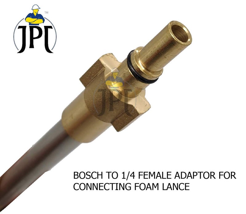 JPT Combo Heavy-Duty Foam Lance Compatible with/for Bosch Adaptor and 5PCS Nozzle Set for AQT Series CAR Pressure Washer - Image 5