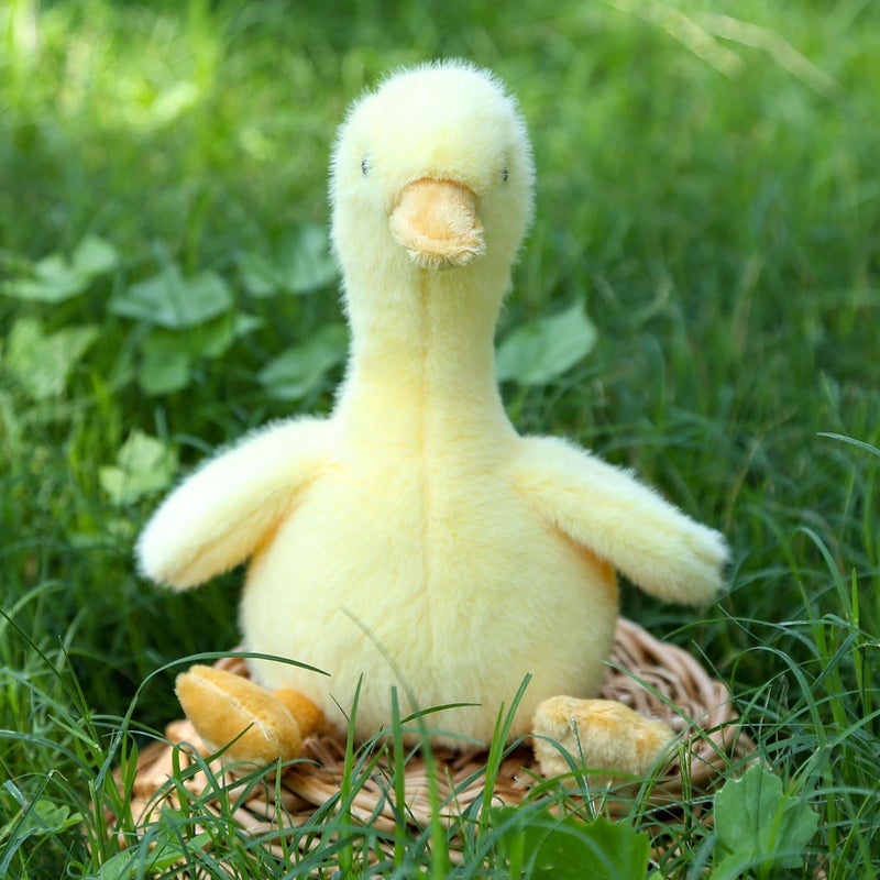 Fluffy Yellow Duck Plush Toy Keychain Backpack Pendant Birthday Gift - Image 3