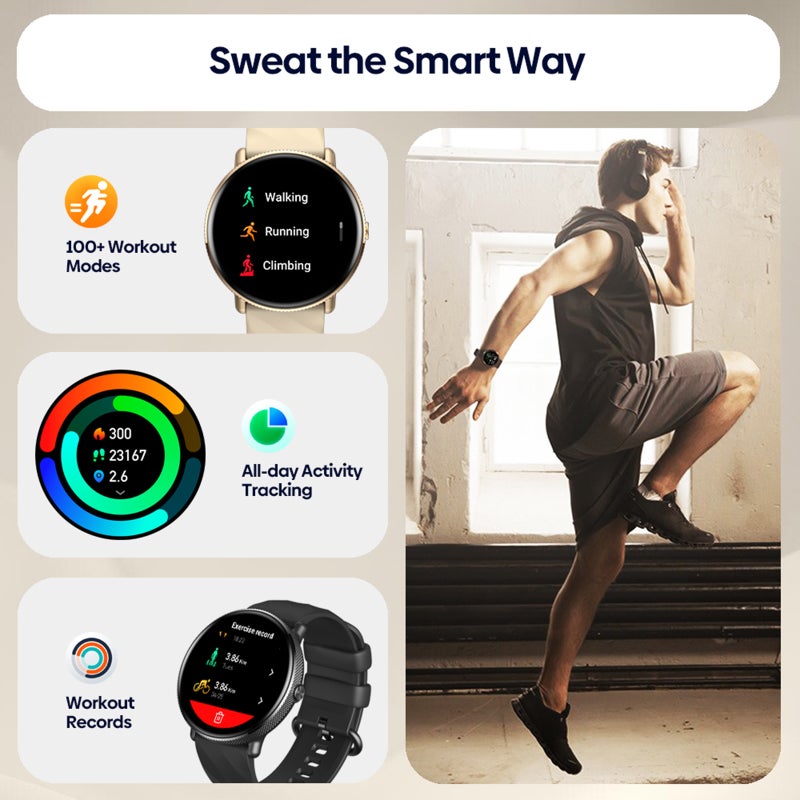 Smartwatch: IP68 Waterproof Smart Watch - Health Monitor & Long-Lasting Battery Life Fitness Tracker for Android & iOS Users - Image 4