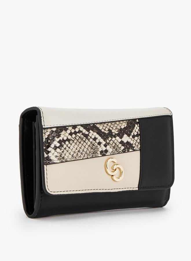Celeste Panelled Wallet With Flap Closure - Image 2