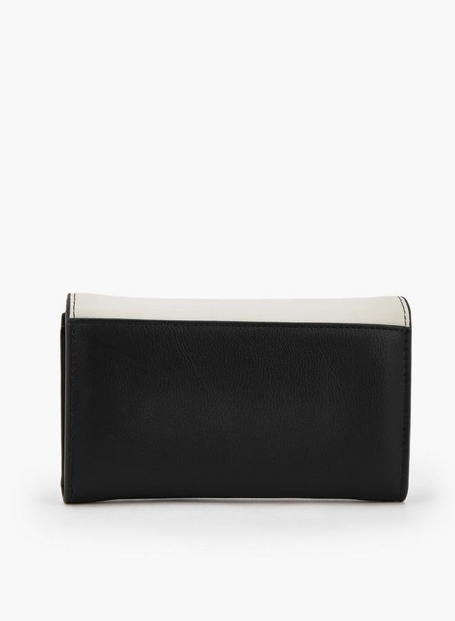 Celeste Panelled Wallet With Flap Closure - Image 3