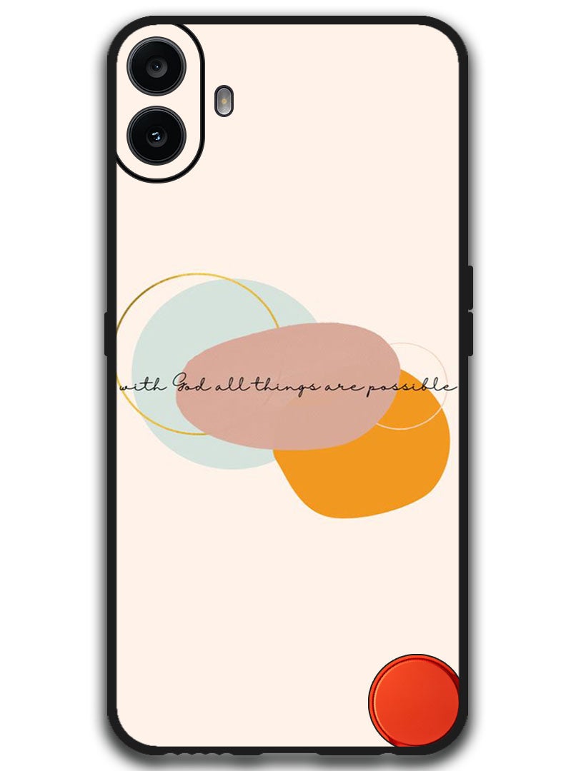 Theodor Protective Case Anti Scratch Shock Proof Bumper Cover For Nothing CMF Phone 1 All things are possible - Image 1