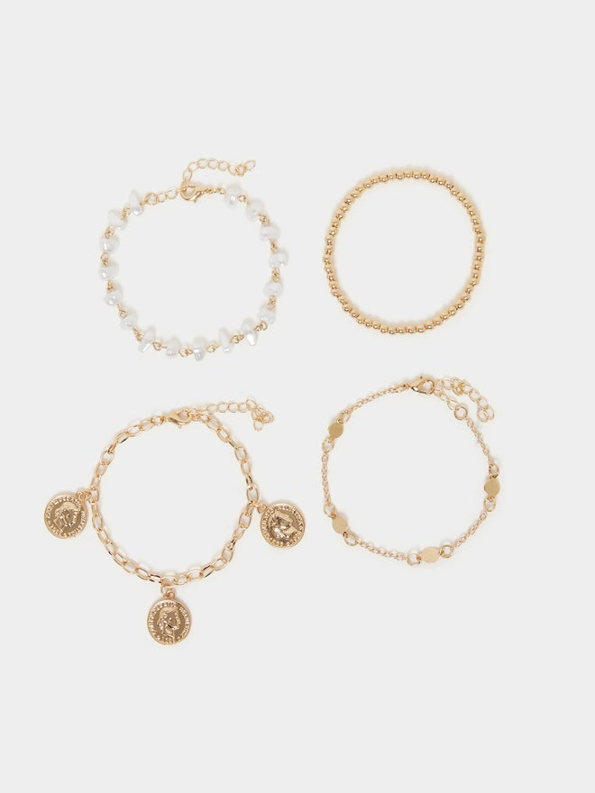 Styli Styli Set of 4 - Coin Drop Assorted Bracelets  - Image 2