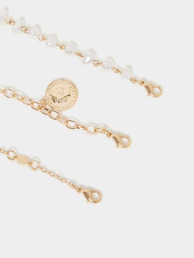 Styli Styli Set of 4 - Coin Drop Assorted Bracelets  - Image 4