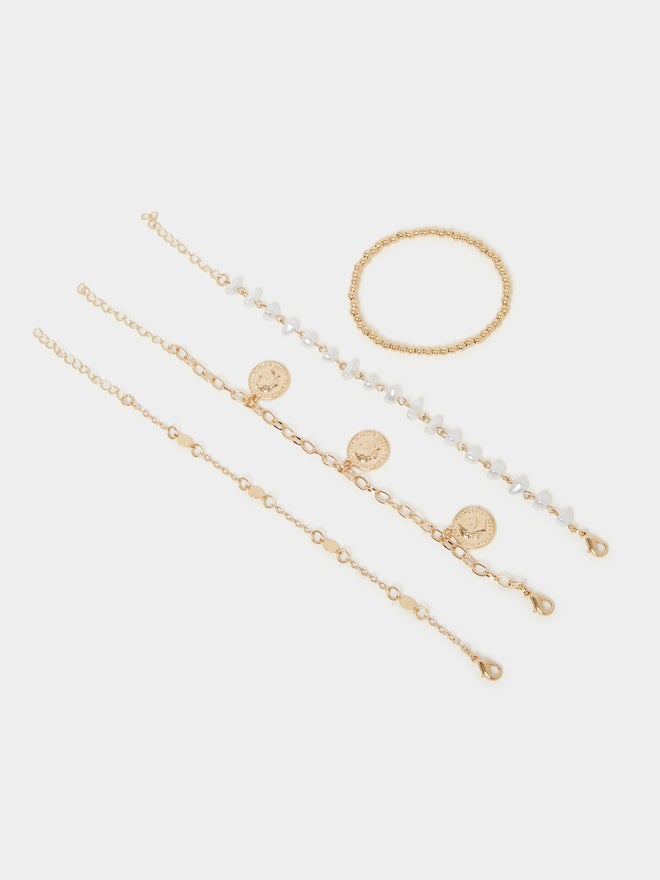 Styli Styli Set of 4 - Coin Drop Assorted Bracelets  - Image 3
