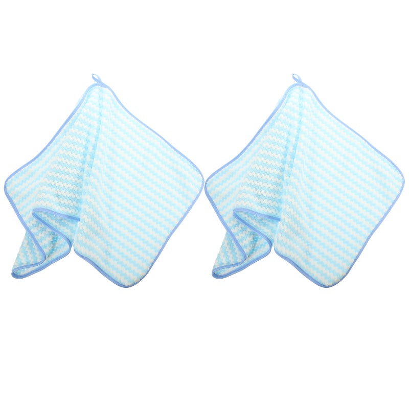 2pcs Large Hand Drying Towel Bathroom Hand Towels Water Absorbent Towels - Image 1