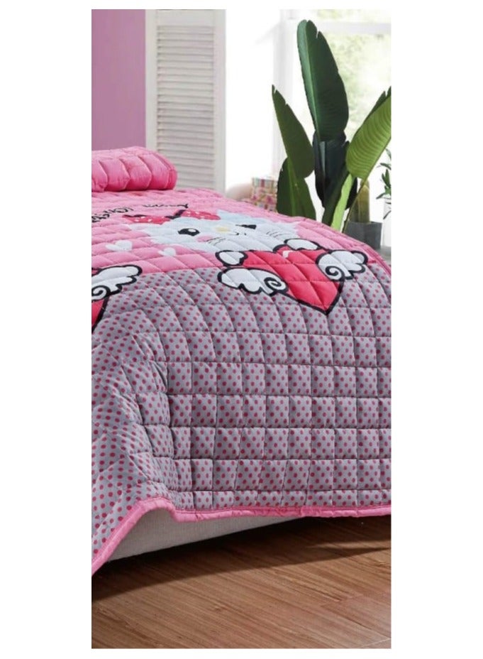 Comforter Set With Children'S Drawings, 3 Pieces, Compressed Quilt, Size 160x210 Cm - Image 4