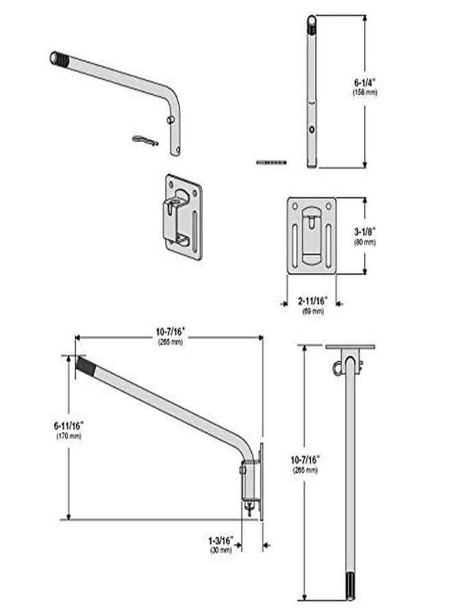 Magma Products, A10-240 Square Rail/Vertical Surface Mount, Multi, One Size - Image 3
