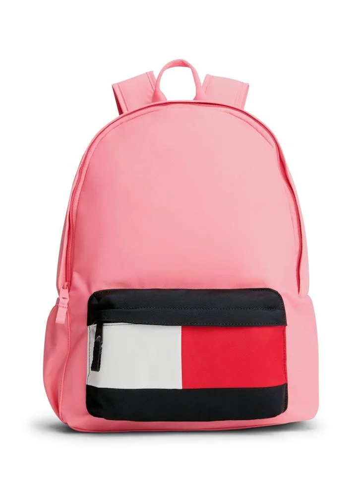 TOMMY HILFIGER Kids' Essential Signature Colour-Blocked Pocket Backpack