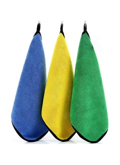 Generic 3pcs Microfiber Car Drying Towel for Car Cleaning and Detailing, Double Sided, Extra Thick Plush Microfiber Towel Lint Super Absorbent Detailing Towel for Car,Windows,Screen and Kitchen  - Image 1